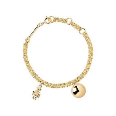 PD PAOLA Space Age PU01-163-U Goldarmband 925 Sterling Silber - Bild 1 von 4