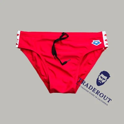 Arena men RED color Icon Swim Brief swimwear swimsuit size 30 32 - Image 1 of 4
