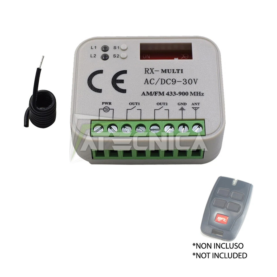 RICEVITORE RADIO RICEVENTE TELECOMANDI BFT 433 MITTO B RCB AUTOMAZIONE RXMULTI