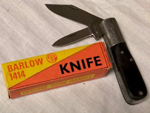 NEW Vintage Barlow 2 Blade Pocket Knife, Bone Handle, Barlow since 1785 Historic
