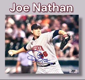 JOE NATHAN AUTOGRAPHED SIGNED MINNESOTA TWINS 8X10 PHOTOGRAPH w/APCOA - Picture 1 of 5