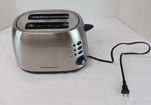 Hamilton Beach Toaster Type T63 Model 22504E 2 Slot Bagel Tested See Video Works - Picture 1 of 15