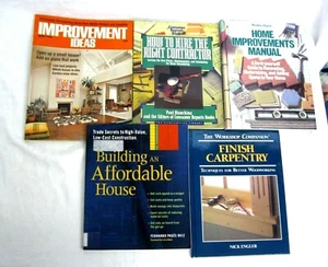 Home Improvement Manual Build Affordable House Hiring Contractor 5 Book Lot - Picture 1 of 9