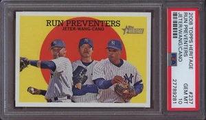 2008 Topps Heritage 237 Derek Jeter Wang Cano PSA 10 Run Preventers - Picture 1 of 2
