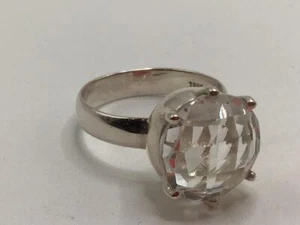 TGGC TOOKALON STERLING SILVER WHITE QUARTZ RING SIZE N/O LIMITED EDITION OF 200 - Picture 1 of 1