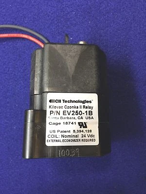 Relé de alta potencia Kilovac Czonka II EV250-1B HVDC 320 VCD, bobina 24 VDC EV2501B EE. UU. Foto 1 de 4