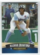 2016 Myrtle Beach Pelicans (Single-A Chicago Cubs) Rashad Crawford