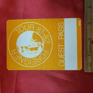 Foreigner 81-82 Tour  Backstage Sticker Pass   - Picture 1 of 2