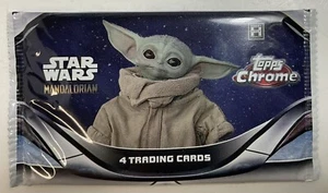 2022 Topps Chrome Star Wars Mandelorian paquete sellado tarjeta autógrafa posible - Imagen 1 de 7