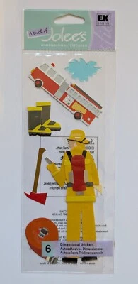 Pegatinas de álbumes de recortes Jolee's Fireman Firefighter Foto 1 de 2