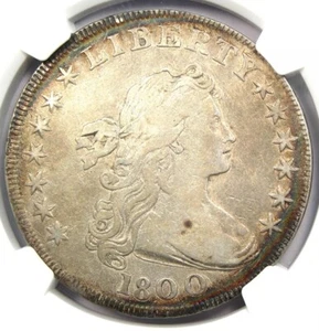1800 Draped Bust Silver Dollar $1 Coin - Certified NGC VF Detail - Rare Coin! - Picture 1 of 5