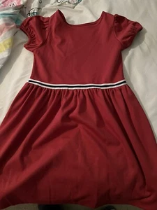 Polo Girls Size 7 Salmon Dress Short Sleeve - Picture 1 of 3