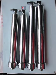 Lowrider Hidráulica 8" y 12" cilindros cromados, tornillo de bloqueo, codos, 2 pares - Imagen 1 de 15