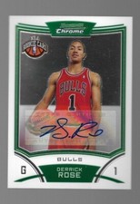 2008-09 Bowman Chrome Derrick Rose Rookie   Auto 