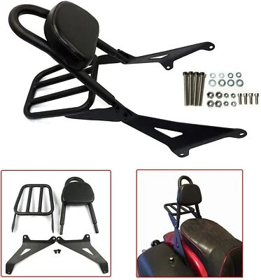 Respaldo desmontable Sissy Bar con almohadilla de equipaje para Yamaha Stryker XVS1300 2011-2017 Foto 1 de 4