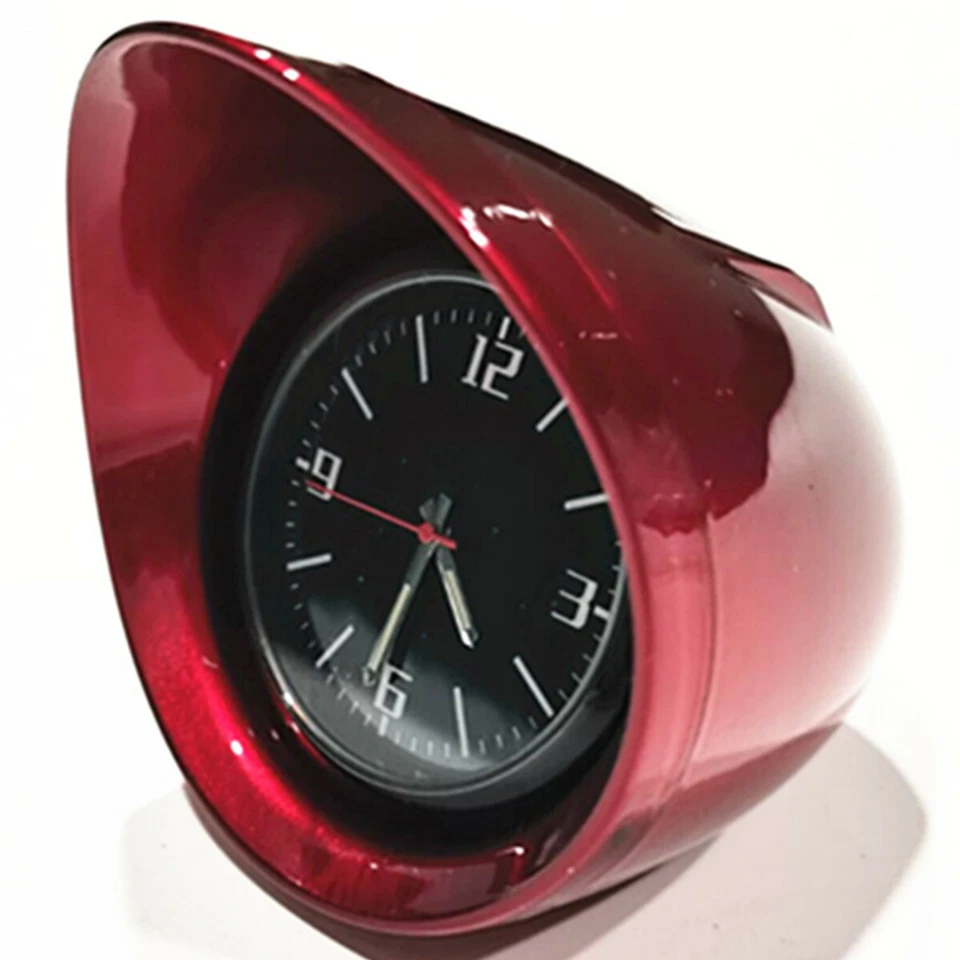 Car Dashboard Clock Time Gauge Round Glass Mirror Anti Scratch Zinc Alloy Shell  - Image 1 of 4