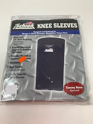 NEW SCHIEK KNEE SLEEVES 1140 Black 1/4” Neoprene XL - Image 1 of 3