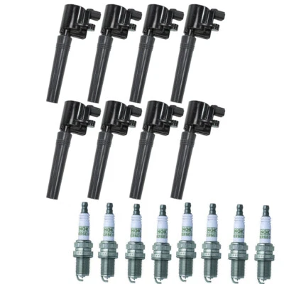 Bujía NGK Platinum + bobina de encendido 8 piezas para 00-06 Jaguar Lincoln Mercury V8 Foto 1 de 4