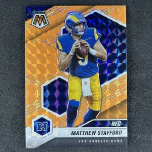 2021 Matthew Stafford Panini Mosiac NFC Variation Orange Fluorescent Mosaic /25 - Picture 1 of 3