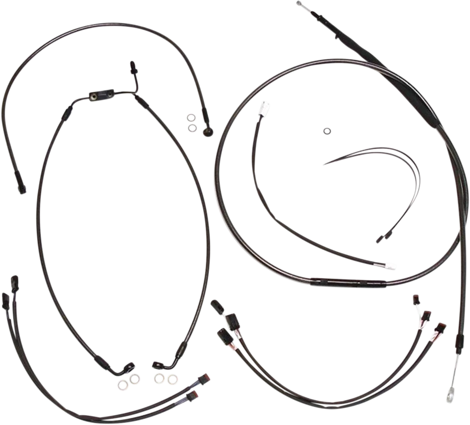 Magnum Designer Handlebar Installation Kits Black Pearl 12"-14" Ape 487901 Foto 1 de 1