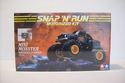 Vintage TAMIYA SNAP 'N' RUN MIDNIGHT PUMPKIN Monster Truck, Sealed, 1/32, 1993! - Image 1 of 4