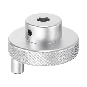 Aluminiumlegierung Handrad 50mm OD 8mm Bohrung Drehknauf Drehgriff, Silberton - Bild 1 von 6