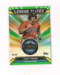 2025 Topps League Elites Insert COLBY THOMAS Foil Refractor Insert 94/99 - Picture 1 of 1