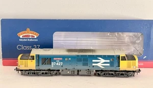 Bachmann ‘OO’ 32-388 Class 37 37427 Bont Y Bermo BR Blue Large Logo Weathered - Foto 1 di 4