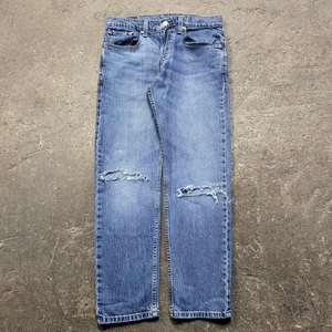Levi's 502 Jeans Size 30x29 Blue Pants Classic Faded Work Grunge Denim Tag 32x32 - Picture 1 of 11