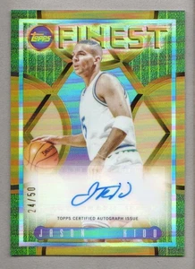 2023-24 Topps Finest Flashback Autographs Gold Refractors #FLAJK Jason Kidd Auto - Picture 1 of 2