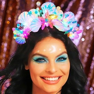  Diadema de estrella de mar con corona de sirena tiara para mujer  Foto 1 de 4