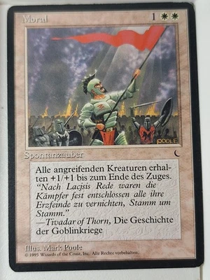 Morale - German - The Dark - Magic the Gathering MTG Nice! - Image 1 of 3