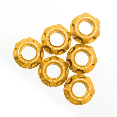 Gold Rear Hub Sprocket Flange Nut For KX450F / KX450X 10-17 18 19 20 21 22 23 24 - Image 1 of 4