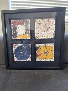 SAM FRANCIS Limited Edition Keramik Teller schön gerahmt - Bild 1 von 11