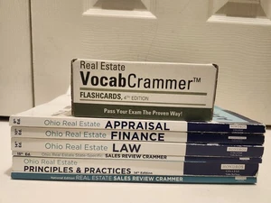 Hondros College of Real Estate (OHIO) Books lot of 6 books + Vocab Flash Cards - Foto 1 di 8