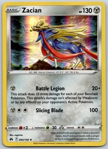 Zacian Holo Holo Rare Crown Zenith 094/159 NM - Bild 1 von 2