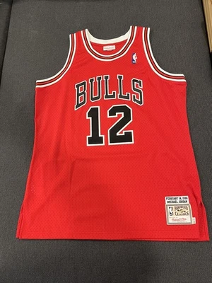 Camiseta Mitchell & Ness Auténtica Bulls Día de San Valentín Michael Jordan #12 Talla XL Foto 1 de 3