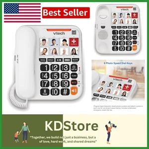 SN1127 Easy-to-Use Corded Phone with Big Buttons & Digital Answering for Seniors - Photo 1/13