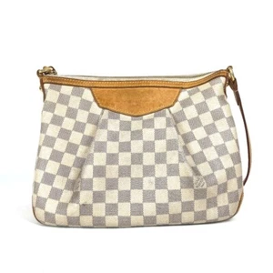 Bolso Bandolera Bolso de Hombro LOUIS VUITTON N41113 Damier Azur Siracusa PM - Imagen 1 de 14