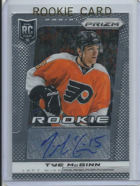 2013-14 Panini Prizm Tye McGinn Auto Rookie Card RC #A-TM Mint - Image 1 of 1
