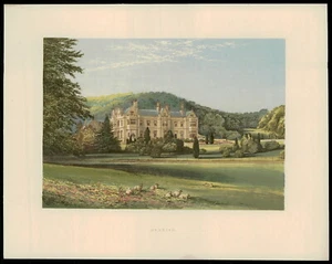 Impresión antigua original de 1885 - Vista de MAMHEAD Devon (MH133) - Imagen 1 de 1