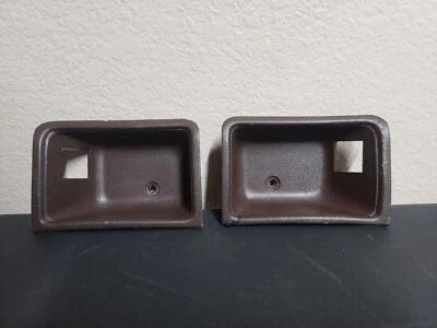 81-87 Oldsmobile Cutlass Supreme 4 Door Sedan Rear Door Handle Bezels Used - Image 1 of 4