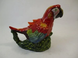 Vintage Staffordshire Red Macaw Parrot Ceramic Figural Teapot Hand Painted - Picture 1 of 11