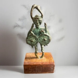 Vintage Sardinia Nuragic Warrior Cast Bronze Sculpture/Statue - Picture 1 of 6
