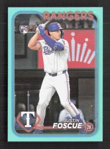 Aggiornamento Topps 2024 Justin Foscue #US296 Fanatics Aqua Parallel - Foto 1 di 2