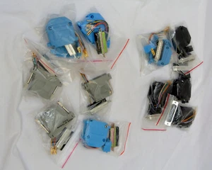 RJ-45 to DB-25 RS232 Serial Port Modular Adapters Lot of 11 - 6 Female 5 Male - Picture 1 of 4