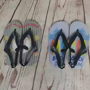 Kids Flip Flop Sandals Bundle (2 Pair) - Picture 1 of 6