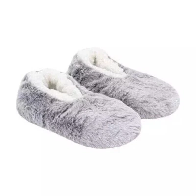 Lemon Women's Plush Slipper Socks | Gray | S/M (5-7) - Image 1 of 4
