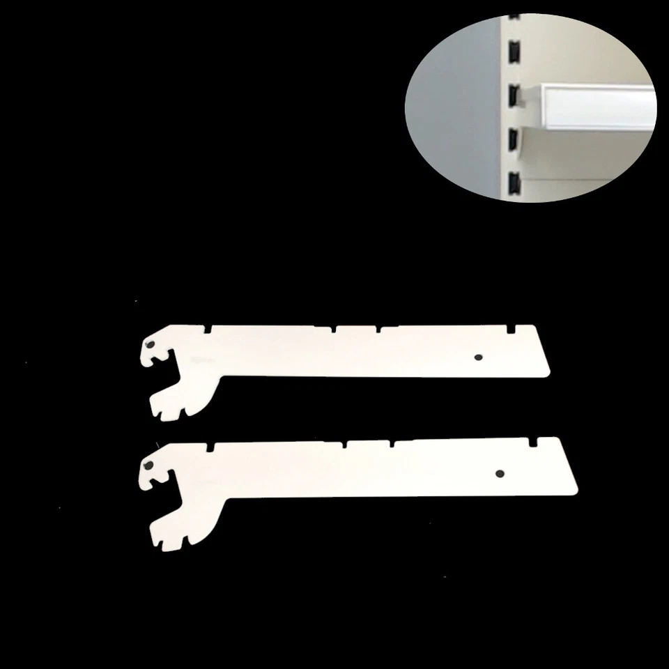 RK0252= 4x Konsolen Paar T25 jw von Tegometall Fachboden Tego Wandregal Gondel