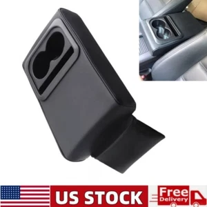 Black Car Double Cup Holder Armrest Center Console Storage Box Cushion Protector - Picture 1 of 13